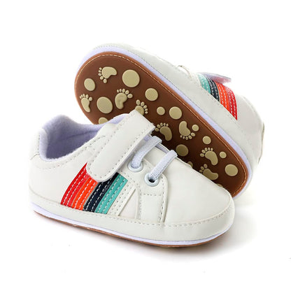 Clowora Baby Boys Girls Shoes Non-Slip Rubber Sole Sneakers Infant First Walking Toddler Crib Shoes Newborn Loafers Flats.