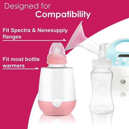 Nenesupply Natural Baby Bottles Newborn Feeding Bottles Slow Flow Breastfeeding Bottle for Breastfed Babies Wide Neck 9oz Anti Colic Level 2 Nipple for 1+ Month Infant Replace Spectra Bottle Pumping