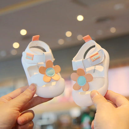 Baby Summer Sandals Breathable Mesh Rubber Sole Non-Slip Outdoor Shoes for Boys and Girls 9-30 Months