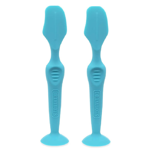 Nuby Dr. Talbots Silicone Diaper Cream Brush with Suction Base, Aqua