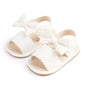 Oamico Baby Girl Sandals Infant Soft Anti-Slip Rubber Sole Casual Beach Sandals Newborn Bowknot Outdoor First Walker Summer Shoes for Baby Girls Flat Sandal