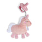 Itzy Ritzy Pacifier & Lovey Set - Includes Silicone Pacifier with Stuffed Animal Lovey - Detachable Plush Unicorn Pacifier Holder & Coordinating Pink Silicone Pacifier, Ideal for Ages 0 Months & Up