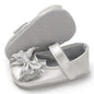 LAFEGEN Baby Girls Mary Jane Flats with Bownot Non Slip Soft Sole PU Leather Newborn Infant Toddler First Walker Cirb Dress Shoes