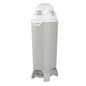 Foundations Hands Free Tall Diaper Pail with Airtight Lid - Durable & Odorless Diaper Disposal, Large Capacity, Holds up to 60 Newborn Diapers, Refill with Any Bags - Gray