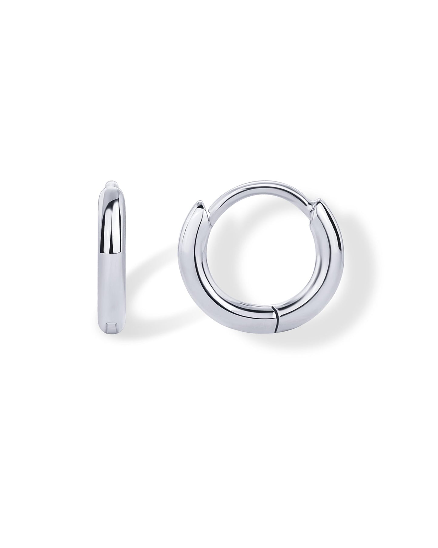 PAVOI 14K Gold Plated Sterling Silver Posts Cubic Zirconia Mini Huggie Earrings for Women | Tiny Cartilage Helix Huggie Hoop Earrings