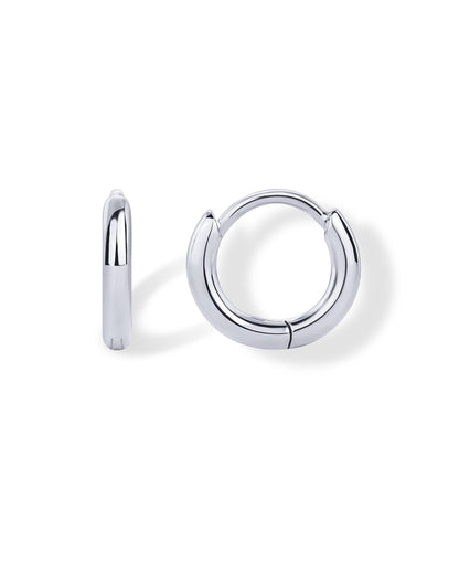PAVOI 14K Gold Plated Sterling Silver Posts Cubic Zirconia Mini Huggie Earrings for Women | Tiny Cartilage Helix Huggie Hoop Earrings