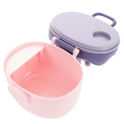 Kisangel Mixing Bottle Dispenser Stackable Bottles Milk Powder Dispenser Food Portable Container with Scoop pp Purple Milk Powder Box