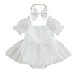 MERSARIPHY Newborn Baby Girl Boho Outfits Infant Lace Tulle Ruffle Bubble Romper Dress Jumpsuit Bodysuit Photoshoot Clothes