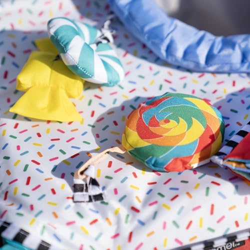 Bright Starts Pop 'N Jump Portable Activity Jumper, Indoor/Outdoor Use, Owl Forest with 4 Sensory Toys, Ages 6-12 Months