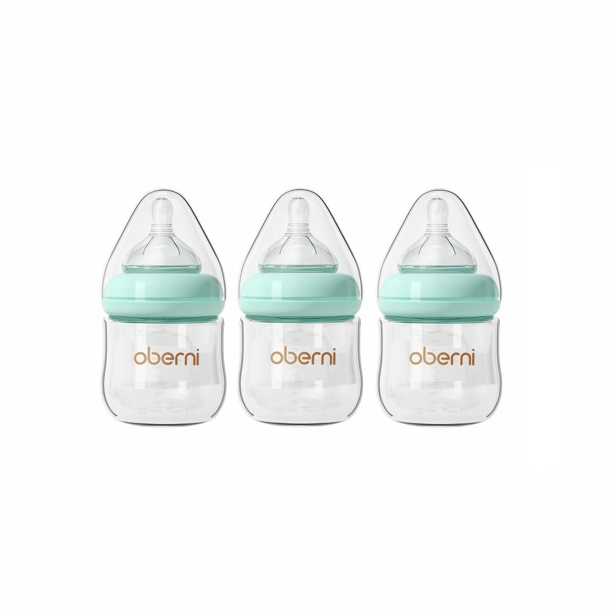 Glass Baby Bottles,Anti Colic Breastfeeding Bottle with Natural Response Nipple Size S,Wide Neck Slow Flow Baby Bottle for Baby,Newborn,Preemie 0-3 0-6 Month,BPA Free (Pink, 1 Pack, 4 Ounce)