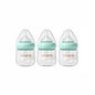 Glass Baby Bottles,Anti Colic Breastfeeding Bottle with Natural Response Nipple Size S,Wide Neck Slow Flow Baby Bottle for Baby,Newborn,Preemie 0-3 0-6 Month,BPA Free (Pink, 2 Pack, 4 Ounce)
