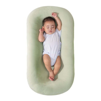 Baby Lounge Pillow for Newborn 0-24 Months, Newborn Lounger Nest Sleeping for Baby in Bed, Infants Lounger for Boys & Girls (Pink, 29.5*19.3in)