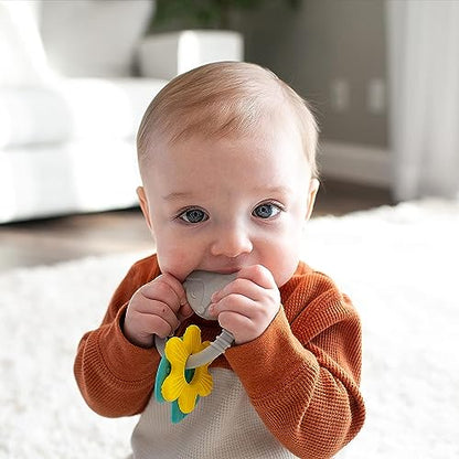 Dr. Brown's AquaCool Water-Filled Baby Teether, Cools & Massages Sore Gums, BPA Free, Pineapple and Apple, 2 Pack, 3m+