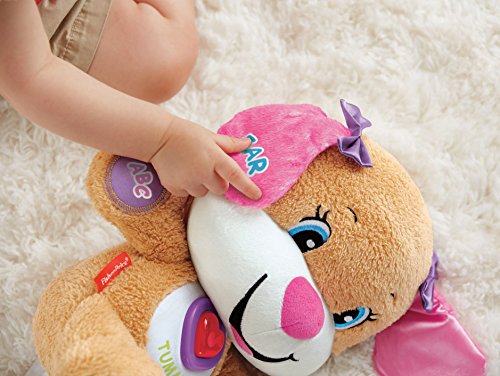 Fisher-Price Baby & Toddler Toy Laugh & Learn Smart Stages Puppy Musical Plush with Lights & Phrases for Infants Ages 6+ Months