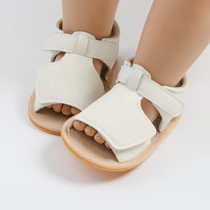 GAISUMMI Baby Girls Sandals Summer Bowknot Infant Crib Shoes Toddler Pu Leather Soft Rubber Sole First Walkers