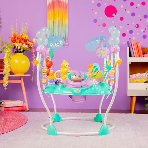 Bright Starts Disney Baby Finding Nemo Sea of Activities Baby Activity Center Jumper with Interactive Toys, Lights, Songs & Sounds, 6-12 Months (Blue)