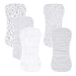 5 Pack Cotton Baby Burp Cloths Extra Absorbent Soft for Baby Boys and Girls (Pink-2)