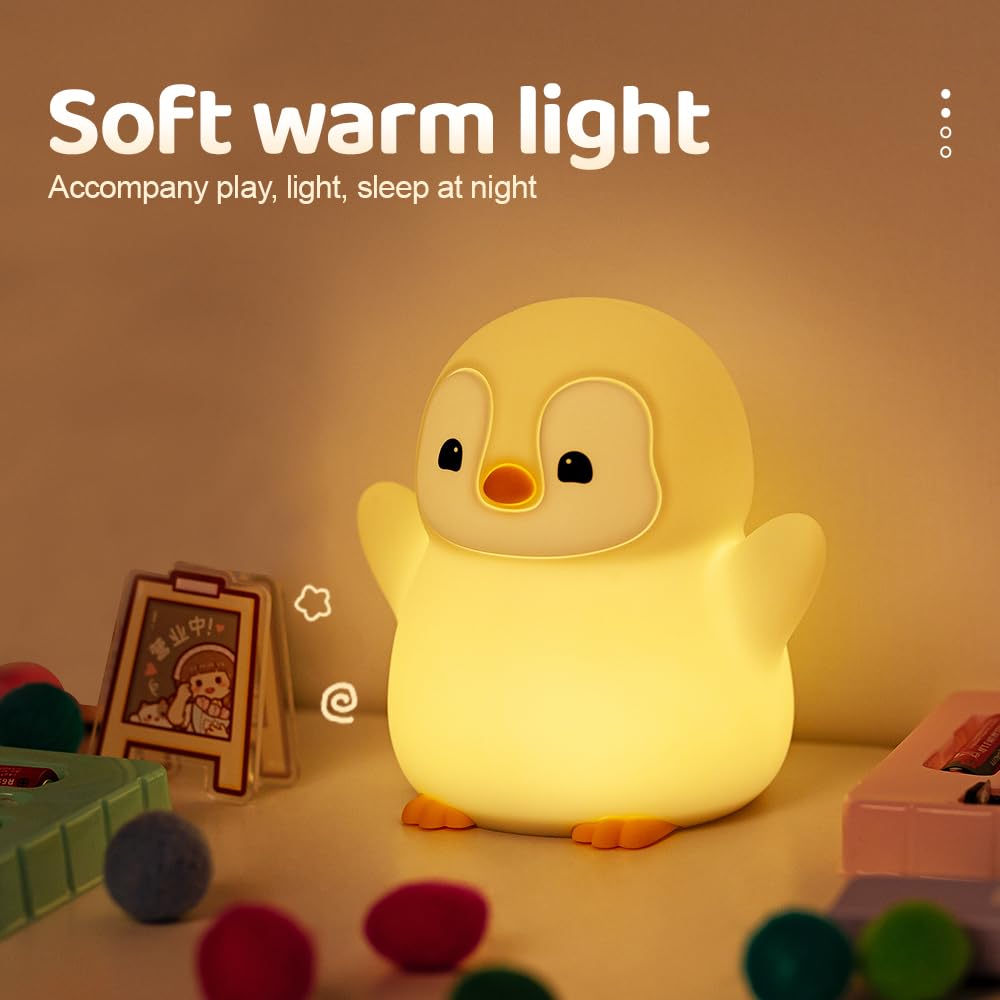 Cute Frog Night Light for Kids, Color Changeable Soft Silicone Sleeping Night Lamp for Nursery, Dimmable Timer Rechargeable Colorful Baby's Light Room Decor Children Gifts