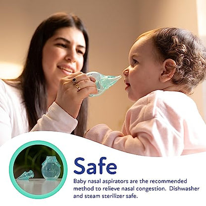 Dr. Talbot's Nasal Aspirator for Babies - Silicone - with Storage Case - Blue Elephant