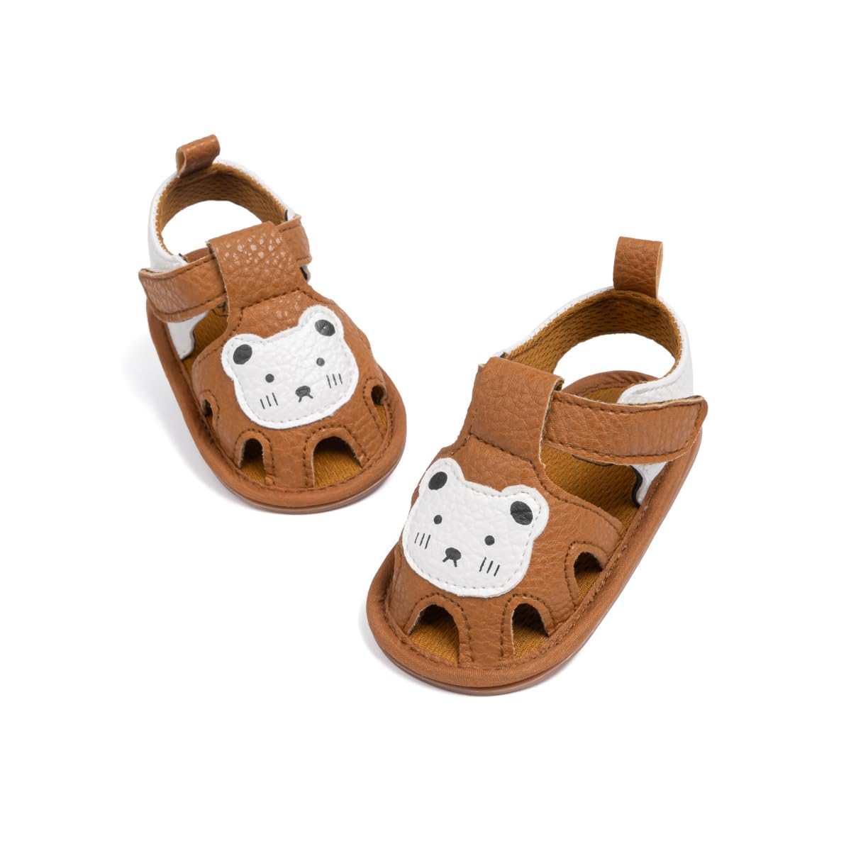Meckior Baby Infant Boy Girl Sandals Newborn Non-Slip Soft Rubber Sole Sandals for Baby Boys Open-Toe Outdoor Casual Summer First Walkers Shoes