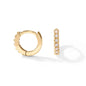 PAVOI 14K Gold Plated Sterling Silver Posts Cubic Zirconia Mini Huggie Earrings for Women | Tiny Cartilage Helix Huggie Hoop Earrings