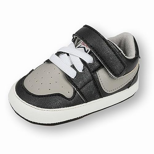Clowora Unsex Baby Shoes Boys Girls Infant Sneakers Non-Slip Soft Rubber Sole Toddler Crib First Walker Lightweight Shoes