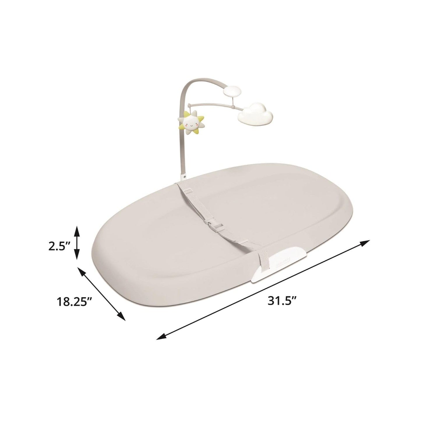 Skip Hop Baby Changing Pad Nursery Style Wipe-Clean Contoured with Cushioned Foam Oat