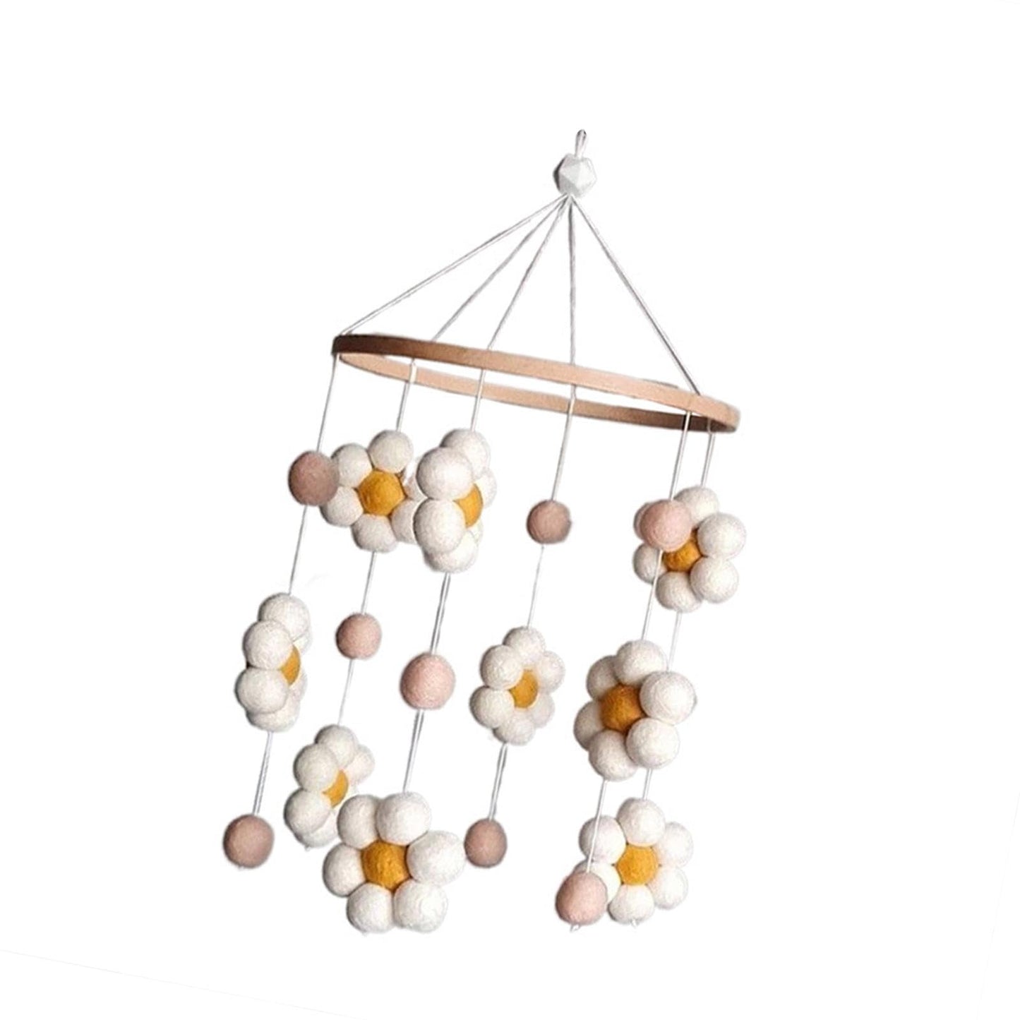 Baby Crib Mobile Crib Hanging Toy, Boho, Stroller Hanging Toy, Wind Chime Photography Props for Stroller, Nursery, Style B