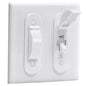 Wall Switch Guard, Child Proof Light Switch Cover Guard | Toggle Style | Light Switch Protection | Keep Toggle Switch in On or Off Position | 2 Pack, White