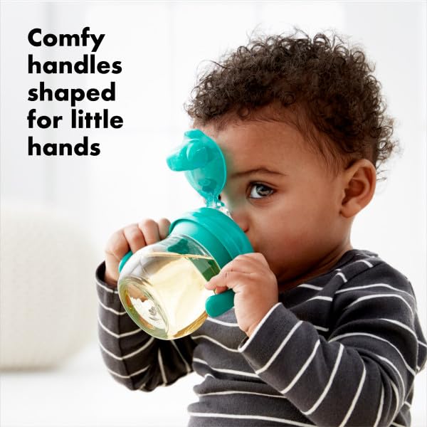 OXO Tot Transitions Soft Spout Sippy Cup with Removable Handles - 6 oz. - Blossom