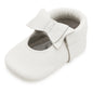 BirdRock Baby Bow and Knot Moccasins - Genuine Leather Baby Girl Shoes