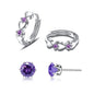 CiNily 14K White Gold Plated Small Hoop Earrings for Women Girls Heart Cubic Zirconia Hypoallergenic Earrings