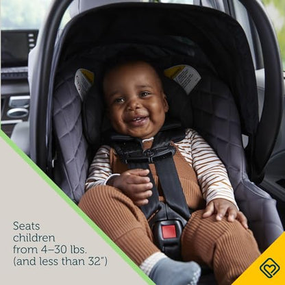 Safety 1ˢᵗ® onBoard™ Insta-Latch™ DLX Infant Car Seat with Base, Baby Car Seat for 4-30 lbs., Rear Facing Car Seat, Beach Rose
