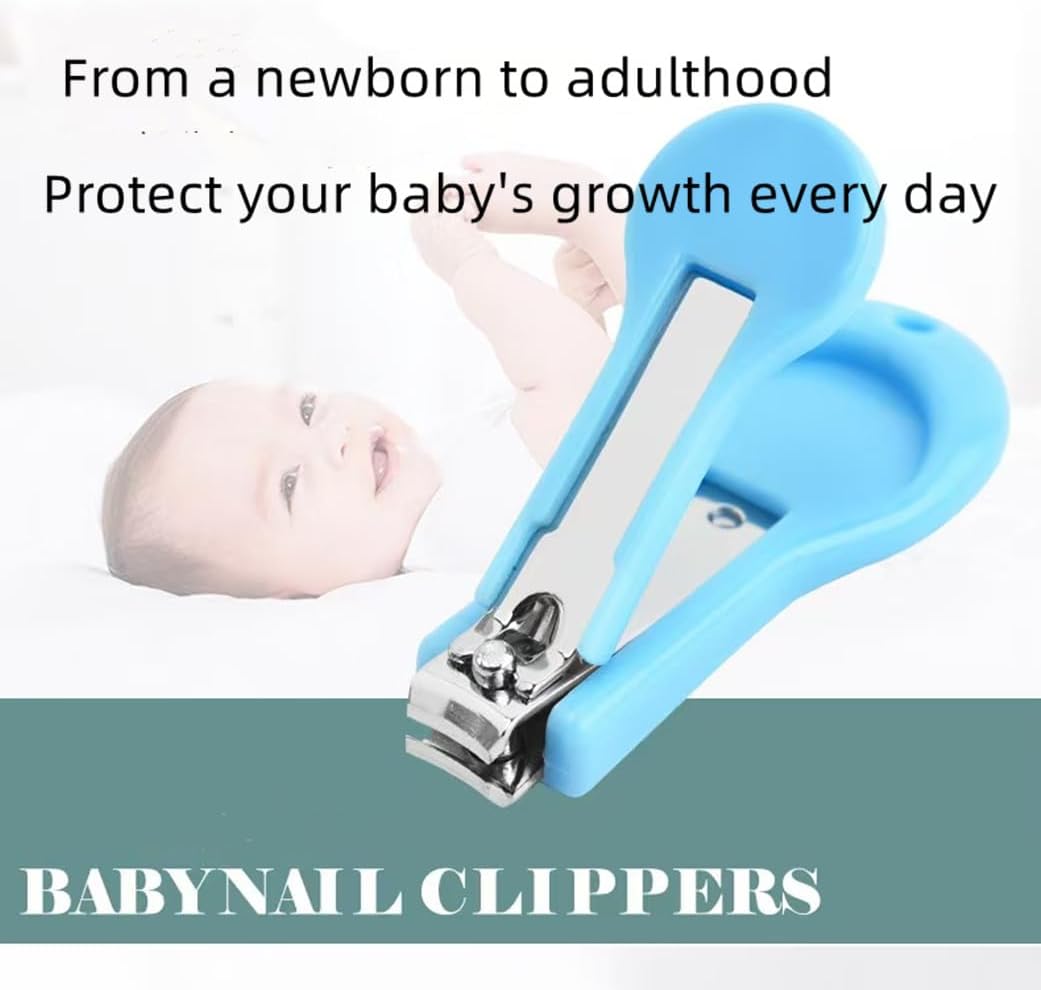 Baby Nail Clippers，2 Pack Nail Clippers，for Trimming Baby's Fingers or Toes，Blue and Pink Toddler Nail Clipper，Be Suitable for；Infant, Toddler, Kids