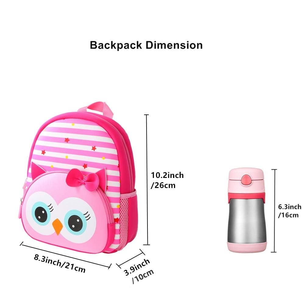 KK CRAFTS Preschool Backpack Toddler Neoprene Animal Schoolbag Lunch backpack for Kids Boys Girls(Dinosaur)