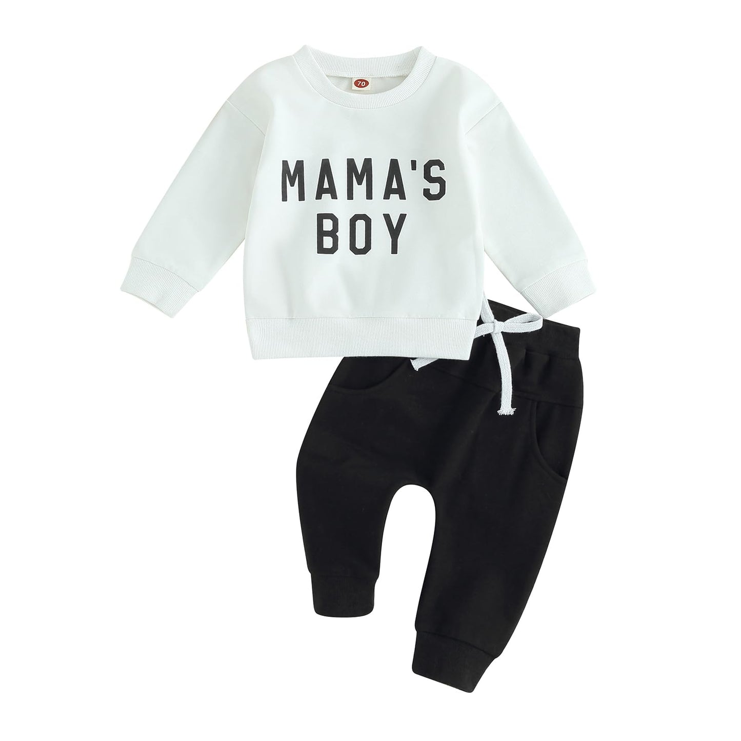 Gender Neutral Baby Boy Girl Fall Winter Clothes Sweatshirt Shirt Pants Toddler Infant Outfit