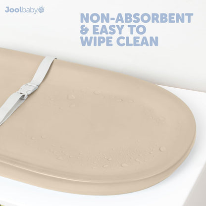 Jool Baby Waterproof Baby Changing Pad - Easy to Clean, Lightweight & Portable - Large Foam Cushion for Comfort (Sage)