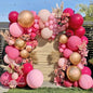 Pink Blue Green Balloon Garland Double Stuffed Dusty Light Green Baby Blue Blush Mauve Latex Pastel Balloon Arch Kit for Boho Baby Shower Gender Reveal Bear Birthday Floral Party Decoration