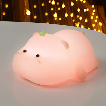 Led Cute Dog Night Light, Dimmable Nursery Puppy Kawaii Lamps, Super Squishy Silicone USB Rechargeable Touch Control Night Lamp for Kids Adults, Used for Camping Party Room Decor (Dog)