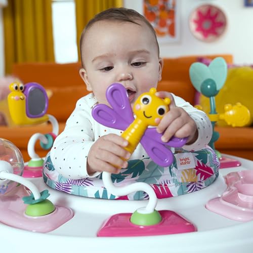Bright Starts Bounce Bounce Baby 2-in-1 Activity Center Jumper & Table - Playful Pond (Green), 6 Months+