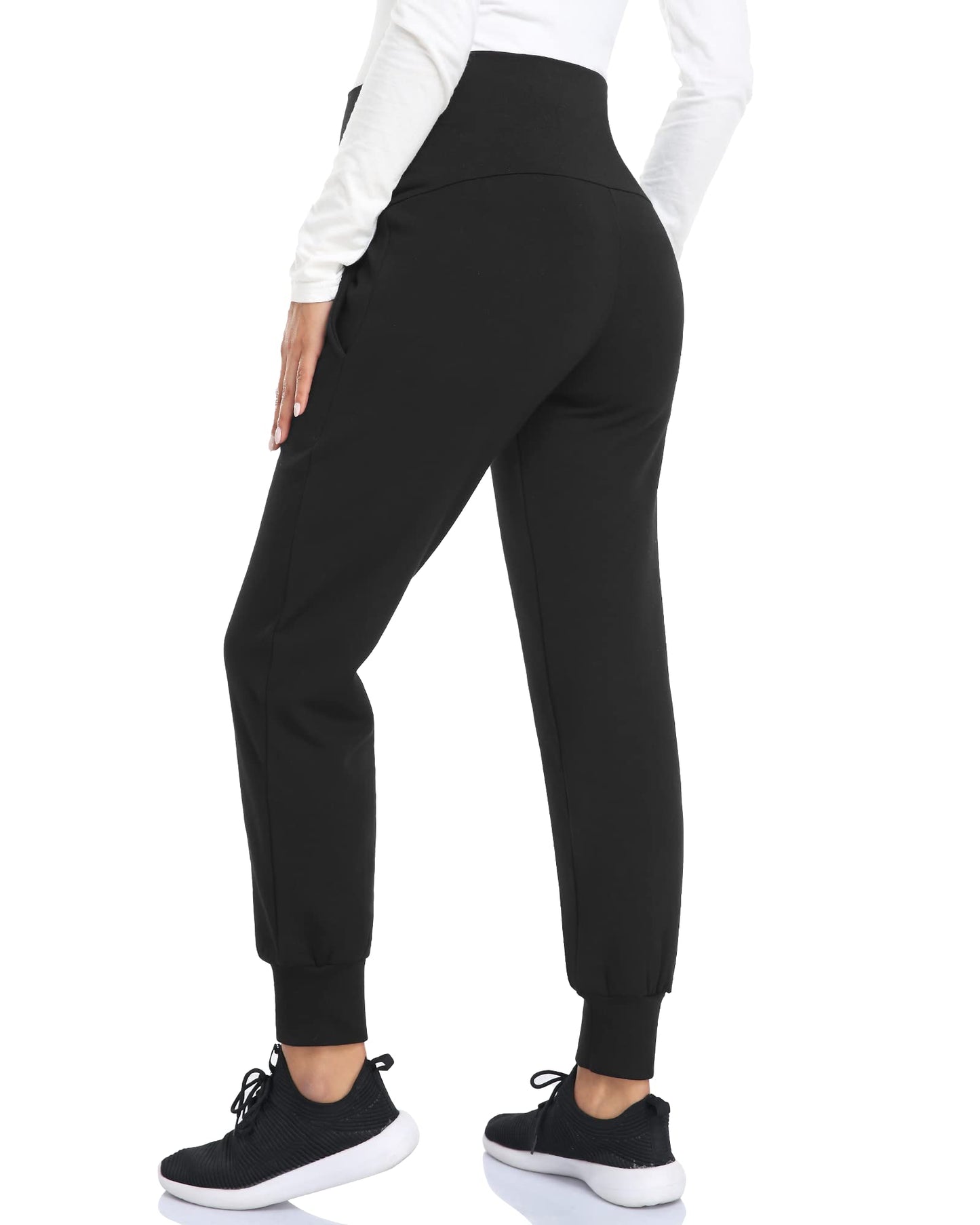fitglam Women's Maternity Pants Over Belly Lounge Pajamas Clothes Pregnancy Must Haves Joggers with Pockets