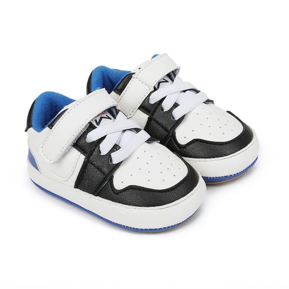 Clowora Unsex Baby Shoes Boys Girls Infant Sneakers Non-Slip Soft Rubber Sole Toddler Crib First Walker Lightweight Shoes