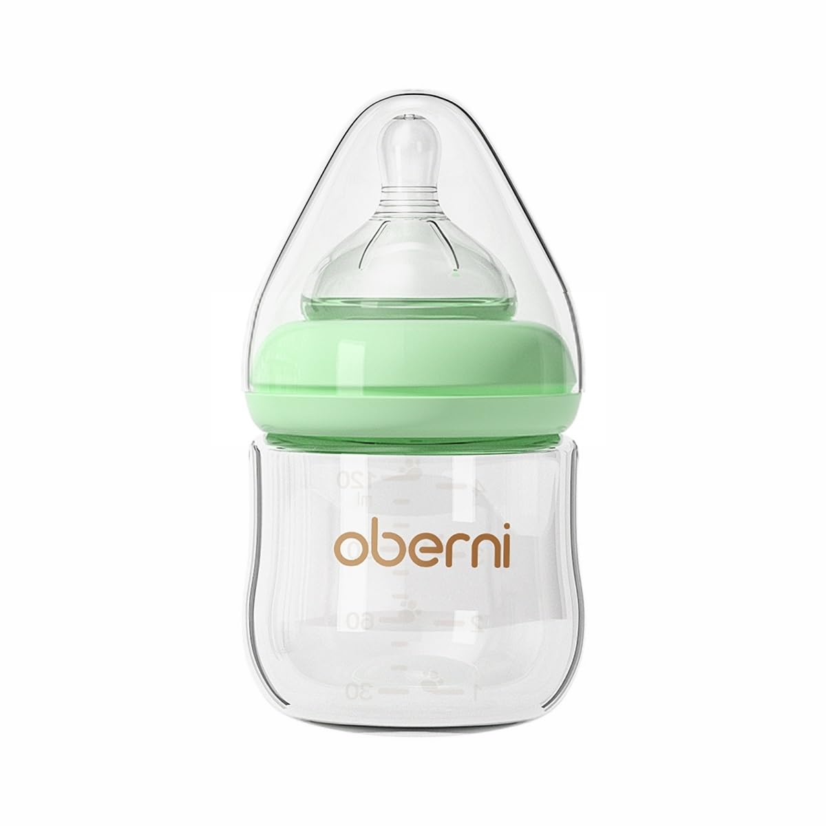 Glass Baby Bottles,Anti Colic Breastfeeding Bottle with Natural Response Nipple Size S,Wide Neck Slow Flow Baby Bottle for Baby,Newborn,Preemie 0-3 0-6 Month,BPA Free (Pink, 2 Pack, 4 Ounce)