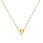Turandoss Mothers Day Gifts for Mom Wife Women Girls - 14K Gold Plated Heart Pendant Letter Alphabet Necklace Tiny Initial Necklaces Heart Initial Necklace Gifts for Women Teens