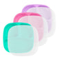 Re-Play Toddler Plates with Dividers - Deep-Walled 3 Compartments Divided Plates for Kids - Dishwasher & Microwave Safe - Made in USA - Set of 3-7.37" x 7.37" x 1.25" - Princess