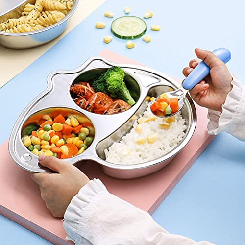 Toddler Utensils, Toddler Forks and Spoons,Stainless Steel Baby Utensils Baby Silverware Set with Storage Box for Safe Dining (3 Set with Case)