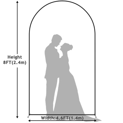 Wokceer 7.2 FT Wedding Arch Backdrop Stand, Gold Metal Arch Backdrop Stand for Wedding Ceremony Birthday Party Bridal Baby Shower Photo Booth Garden Floral Balloon Arches Decoration