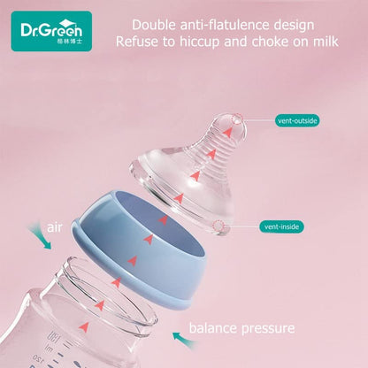 Baby Wide Neck PPSU Bottle With Formula Dispenser, Fast Milk Filling, Travel Portable Quick Flush, M Nipple, BPA-Free (PPSU-Pink, 240ML)