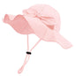 Baby Girl Sun Hat with UPF 50+ Outdoor Adjustable Beach Hat with Wide Brim Bucket Hats
