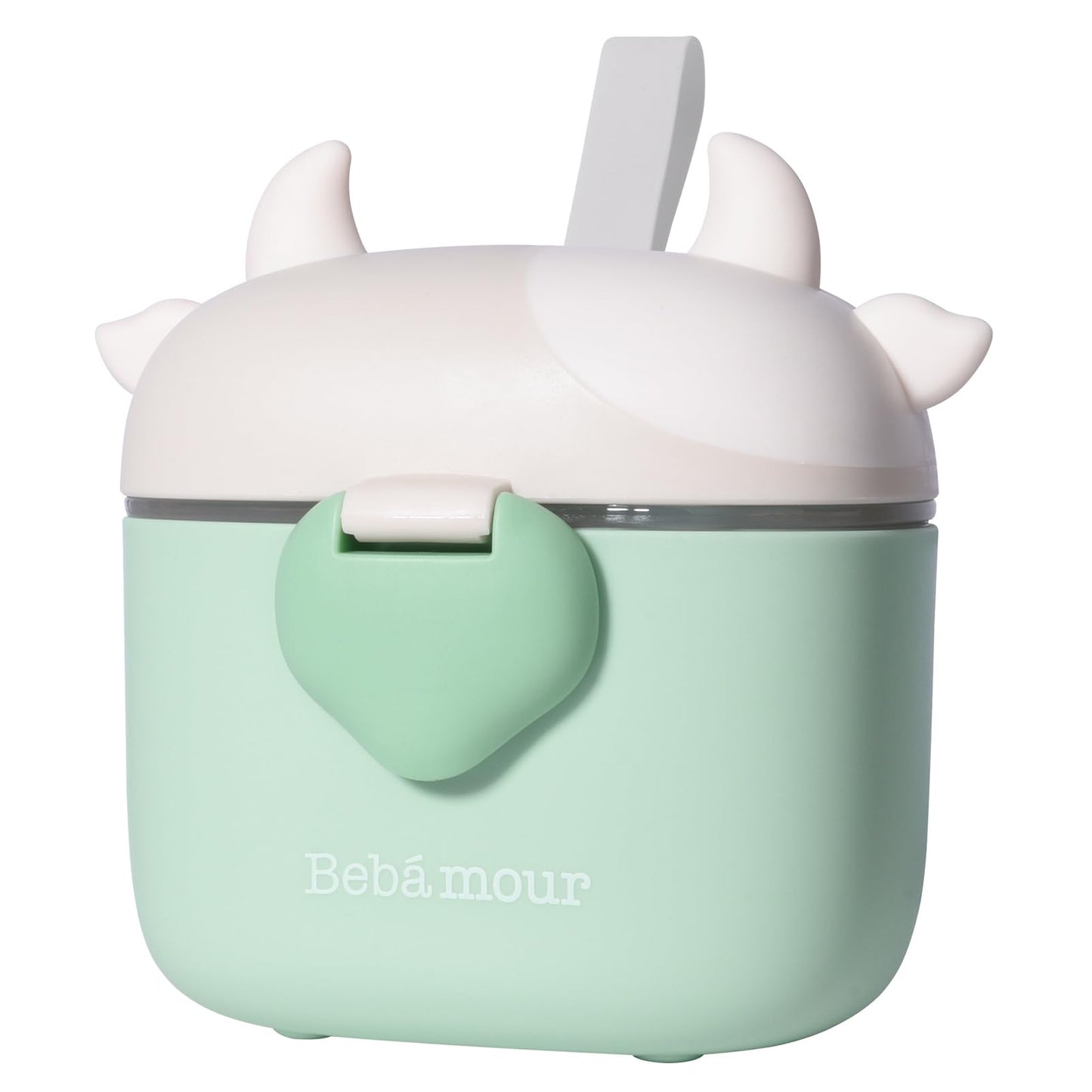 Bebamour Baby Formula Dispenser On The Go, Formula Container to Go, Formula Holder for Travel, Candy Fruit Snack Storage Container with Scoop and Leveller (Black)